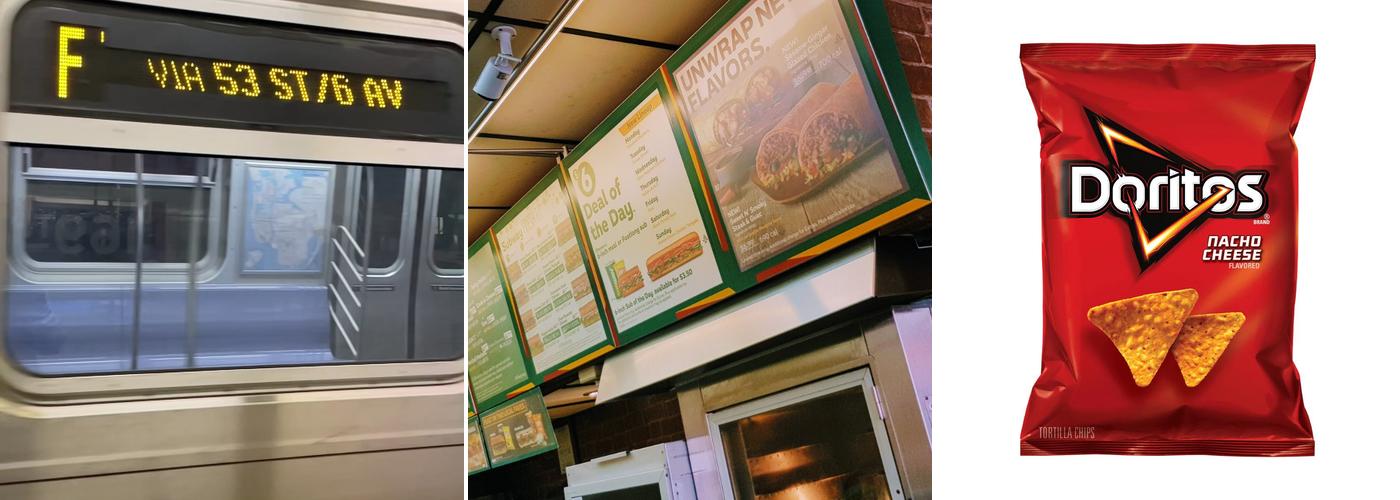 Subway Menu