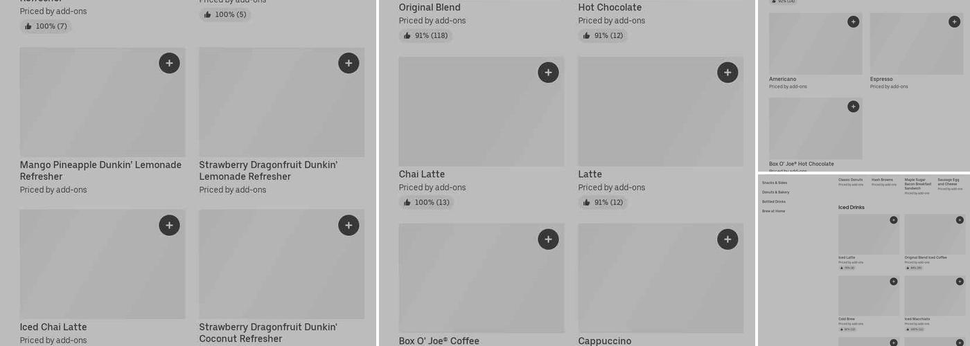 Dunkin' Menu