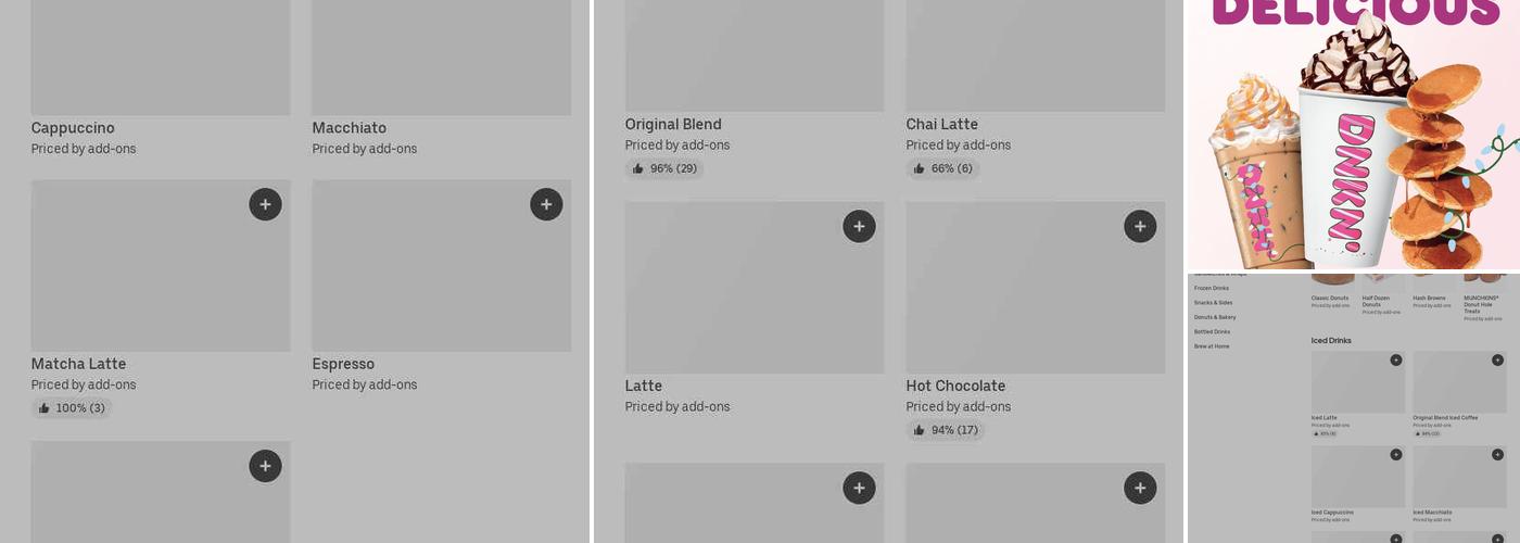 Dunkin' Menu