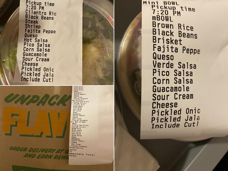 QDOBA Mexican Eats Menu