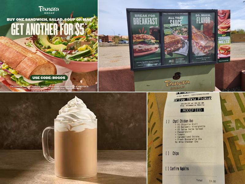 Panera Bread Menu