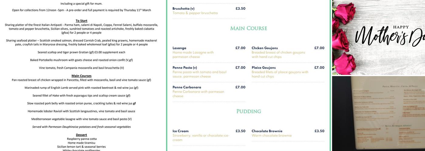 The Palmichael Menu
