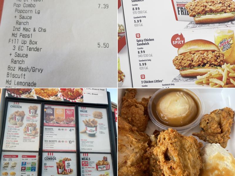 KFC Menu