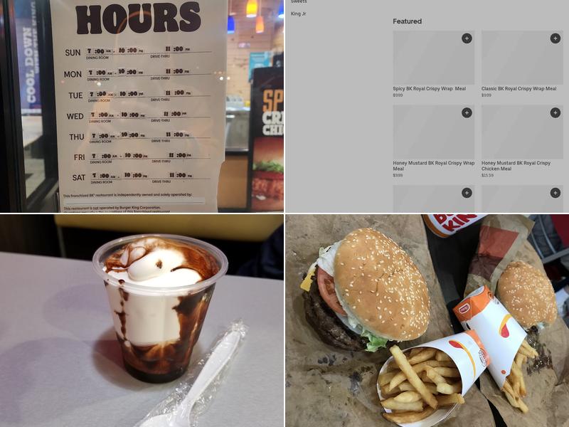 Burger King Menu