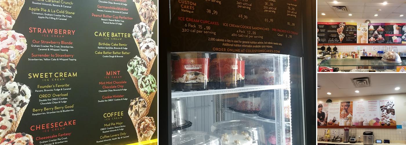 Cold Stone Creamery Menu