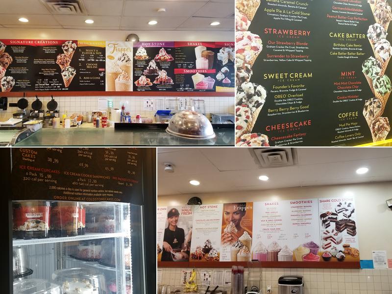 Cold Stone Creamery Menu
