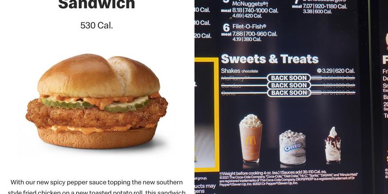 McDonald's Menu