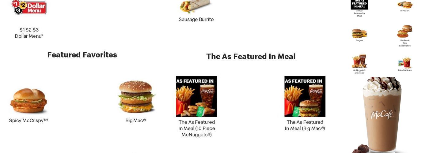 McDonald's Menu