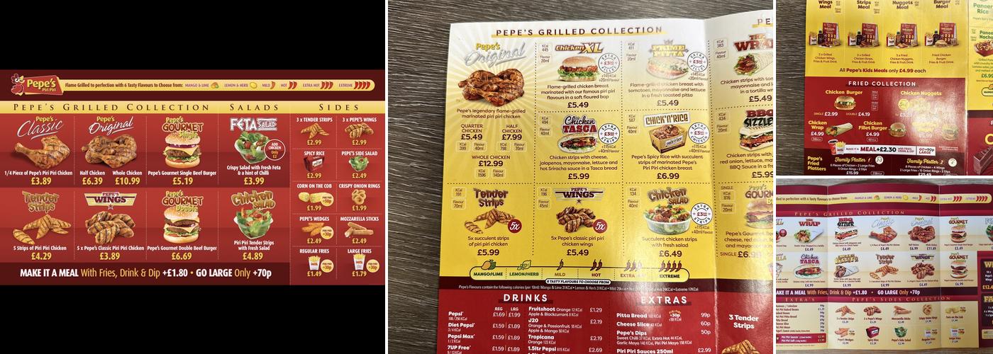 Pepe's Menu