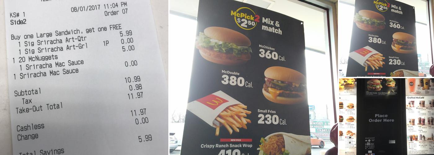 McDonald's Menu