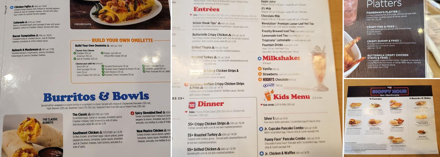 IHOP Menu