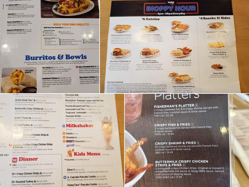 IHOP Menu