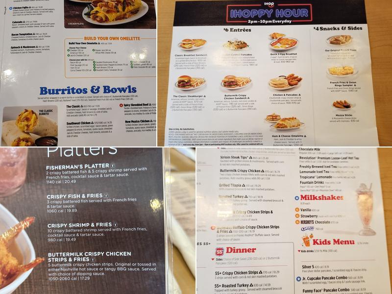 IHOP Menu