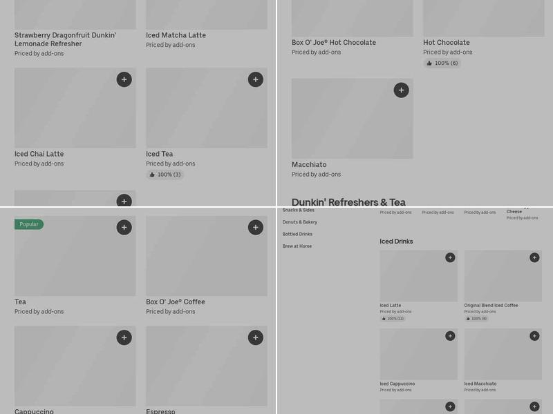Dunkin' Menu