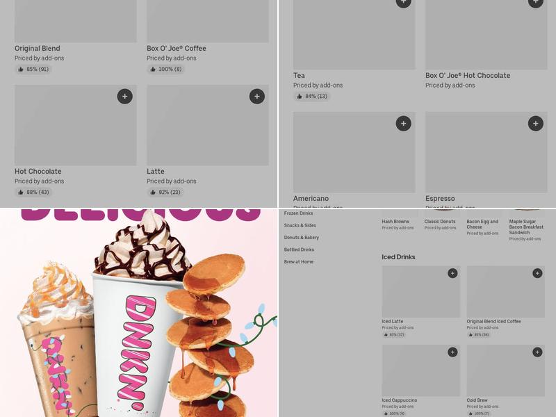 Dunkin' Menu