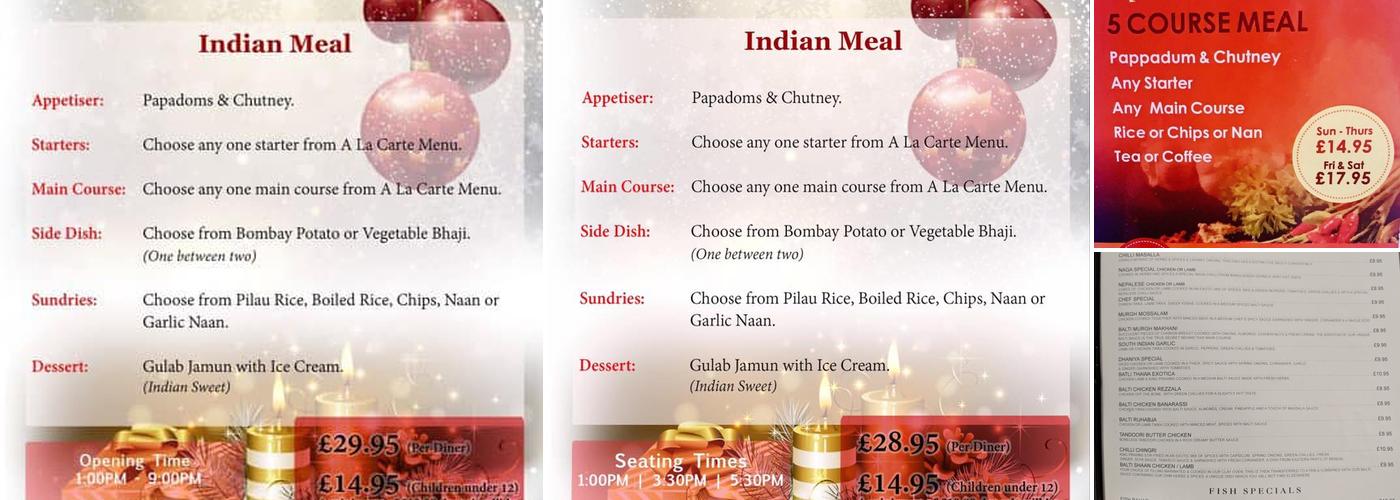 Ozmi Indian Eatery & Restaurant Menu