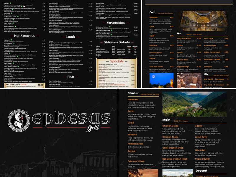 Frodsham's Grill Chester Menu