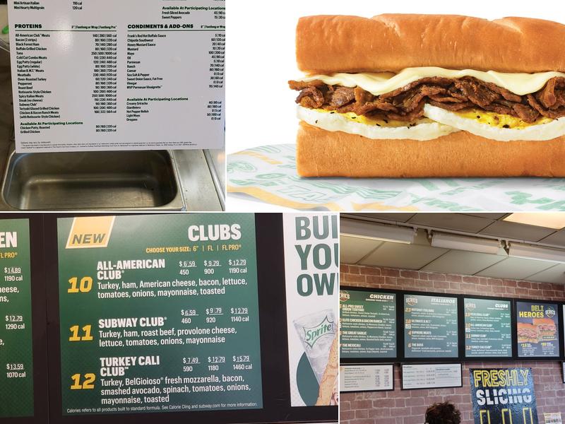 Subway Menu