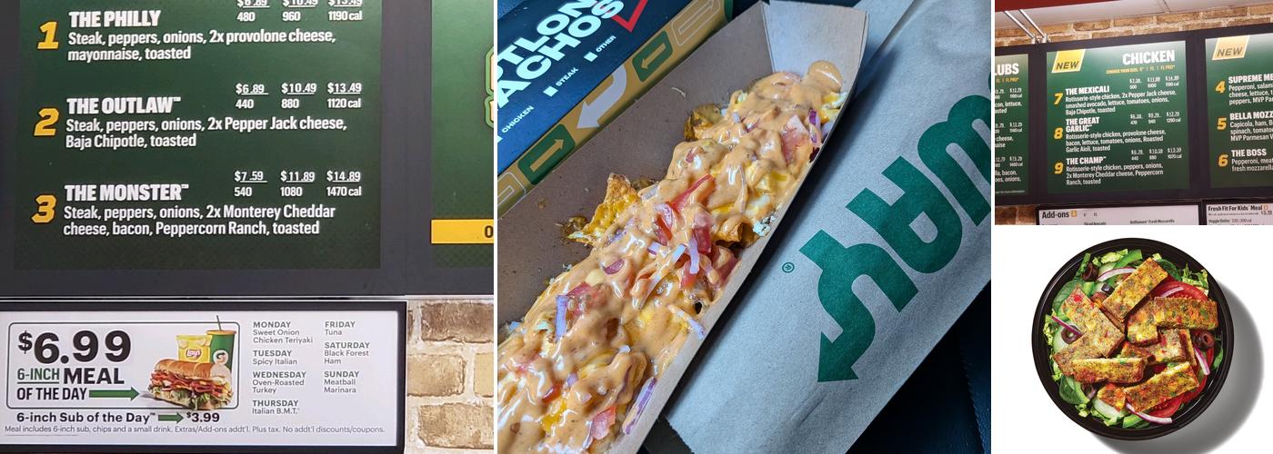 Subway Menu
