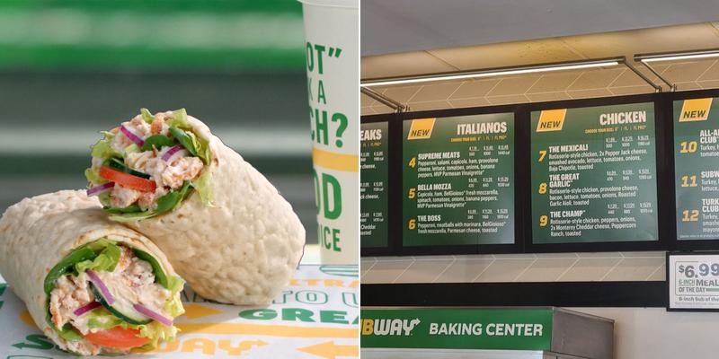 Subway Menu