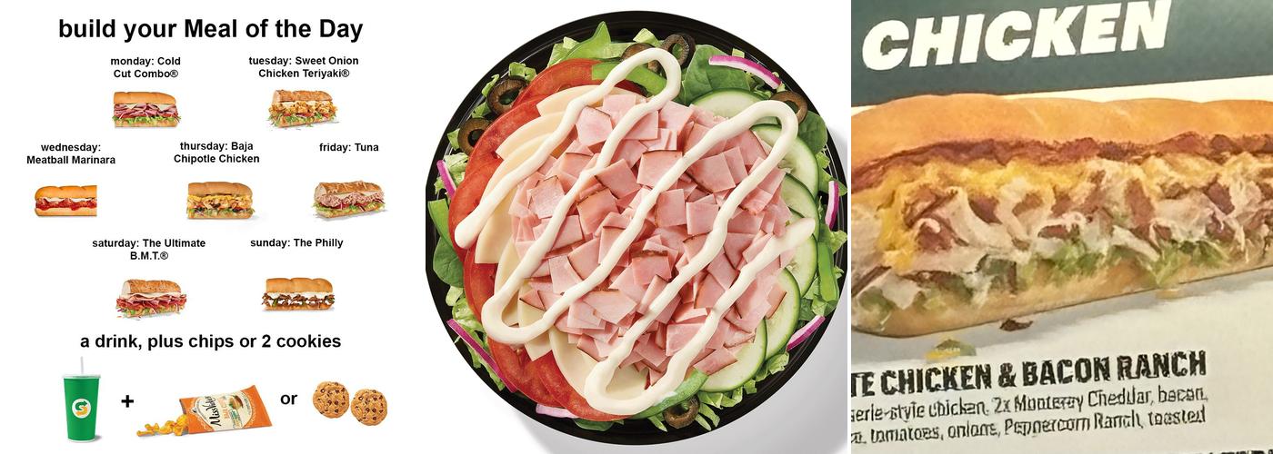 Subway Menu