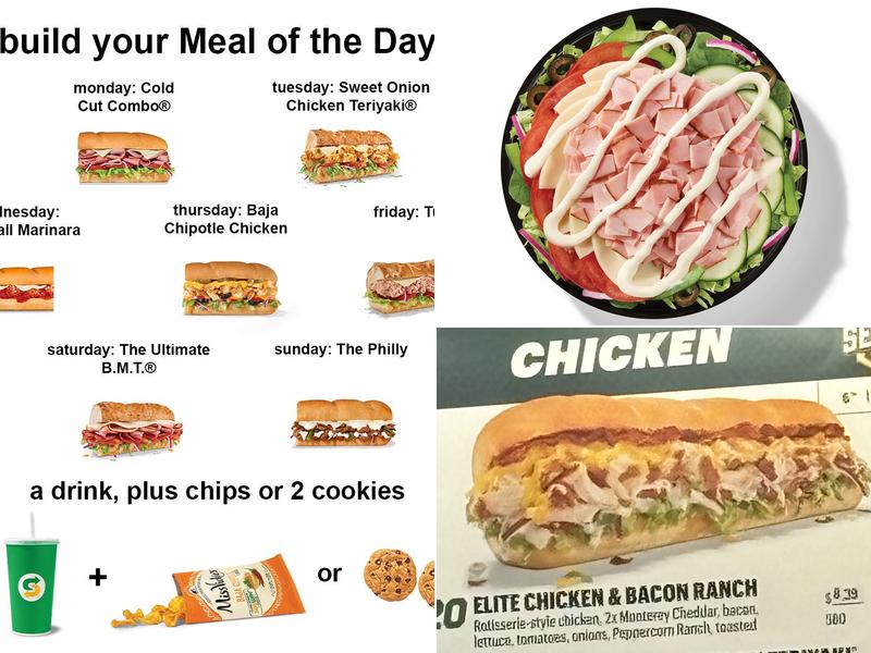 Subway Menu