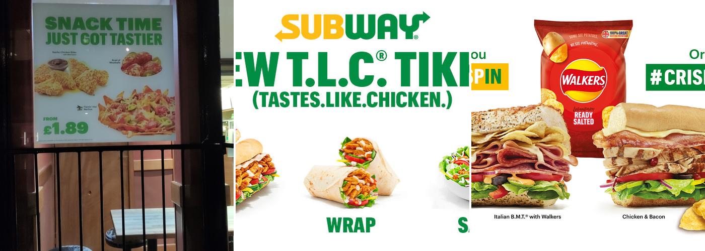 Subway Menu