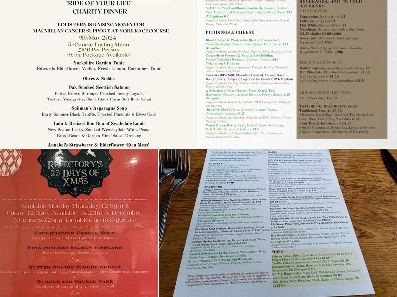 The Star Inn the City Menu