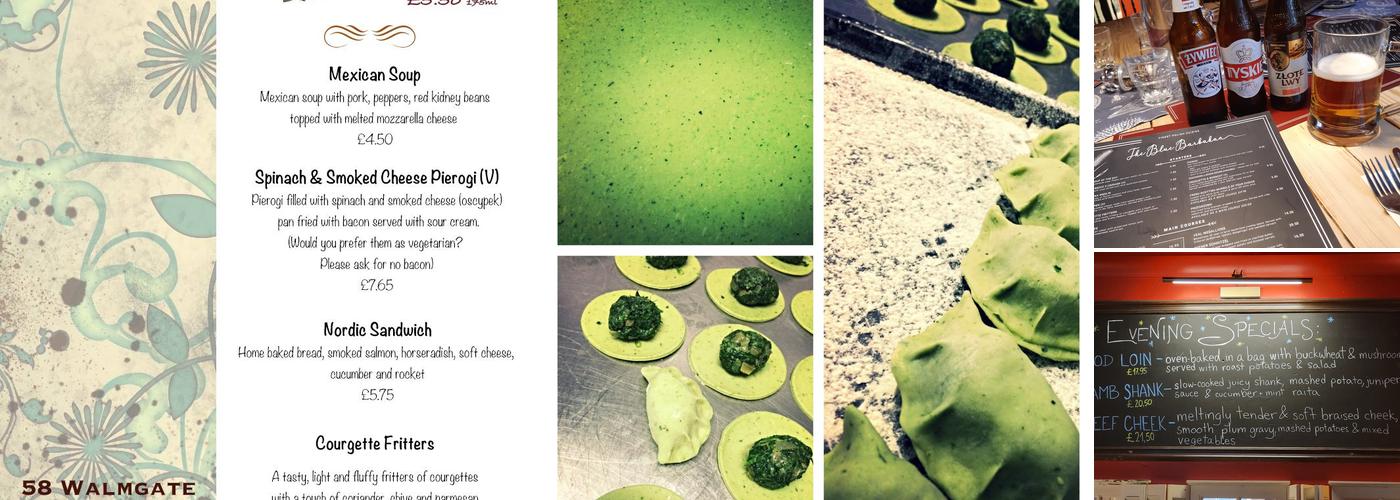 The Blue Barbakan Menu