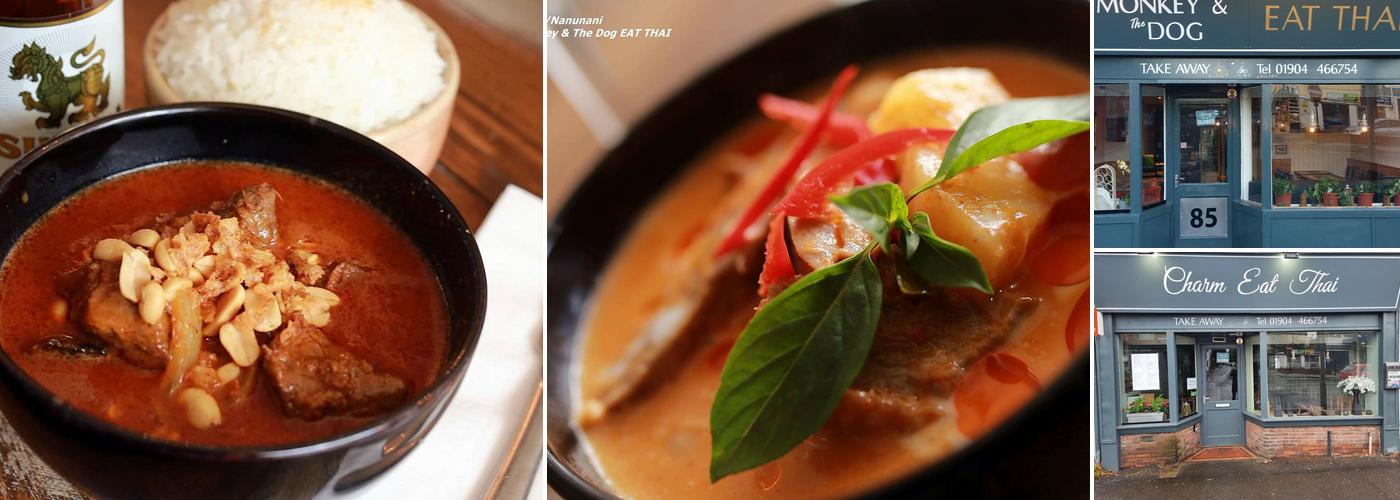 The Monkey and The Dog Eat Thai