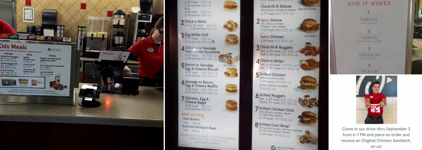 Chick-fil-A Menu