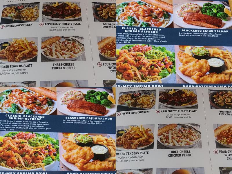 Applebee's Grill + Bar Menu