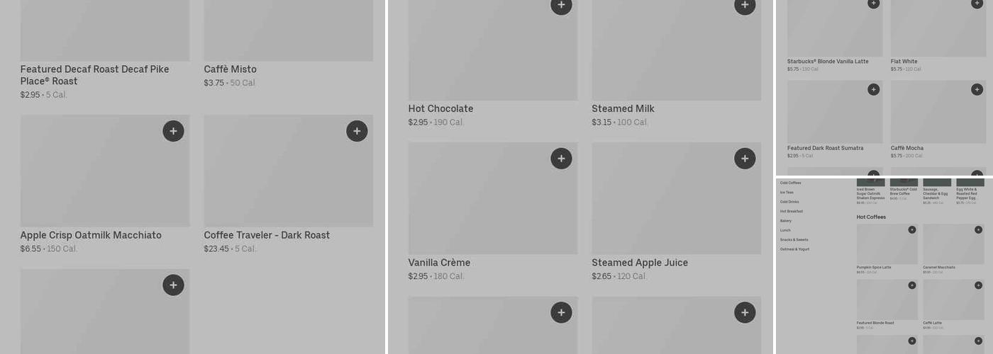 Starbucks Menu
