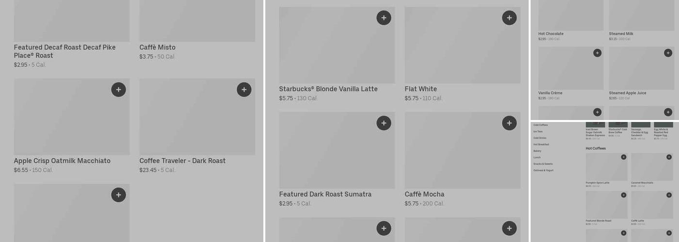 Starbucks Menu