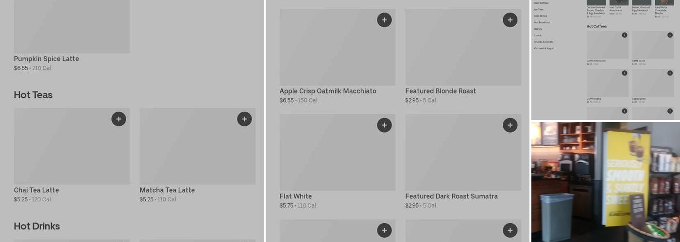 Starbucks Menu
