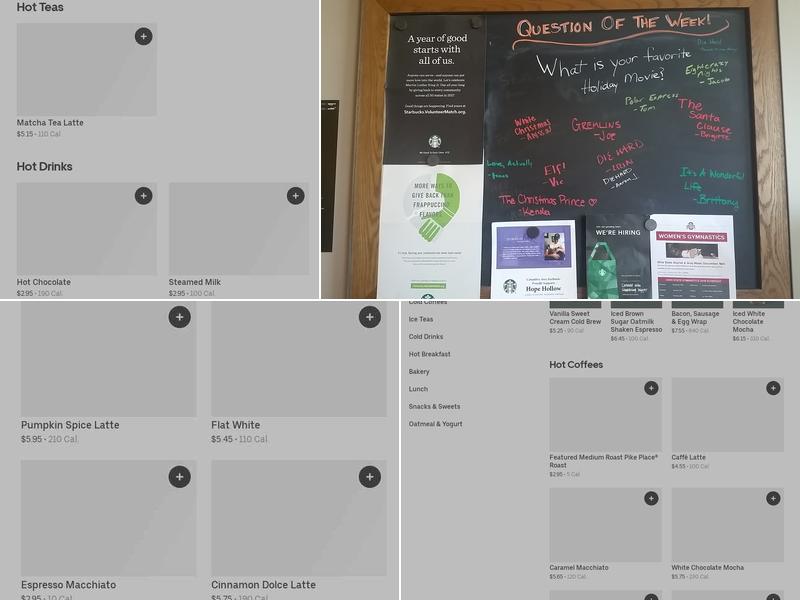 Starbucks Menu