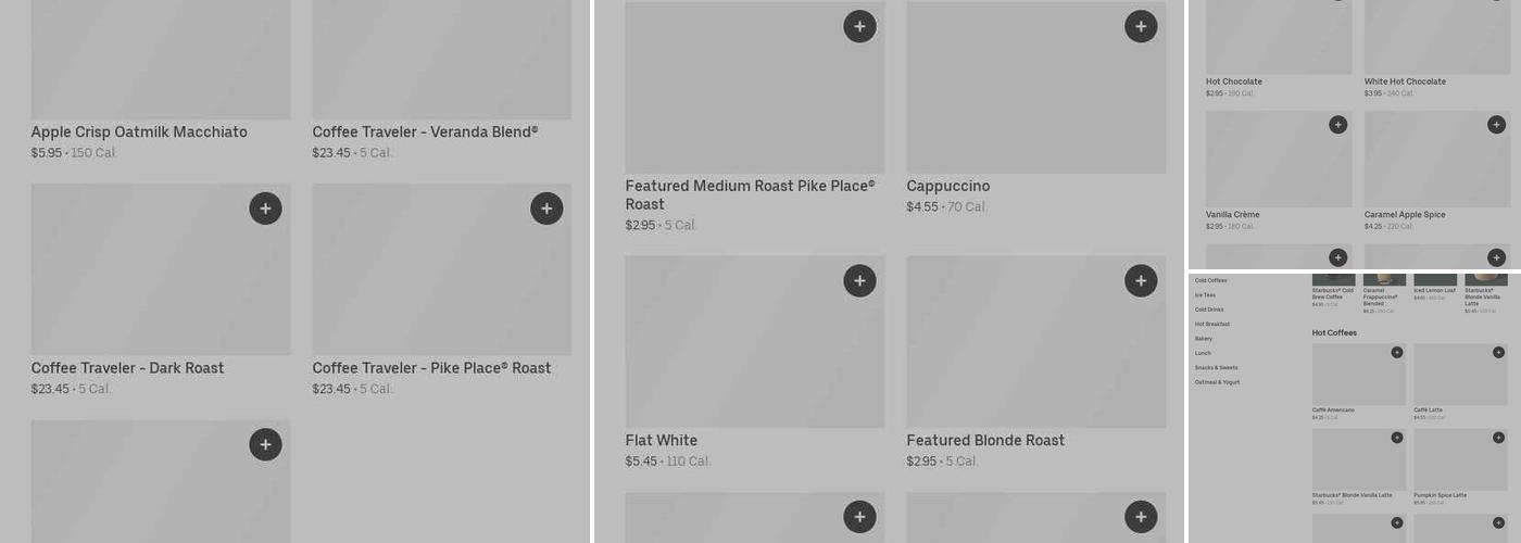Starbucks Menu