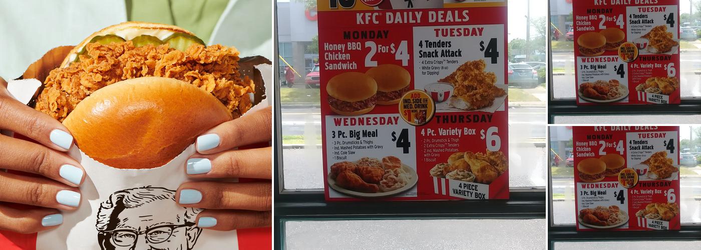 KFC Menu