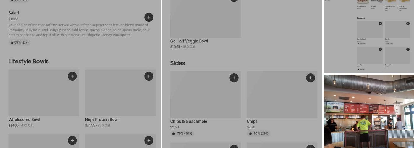 Chipotle Mexican Grill Menu