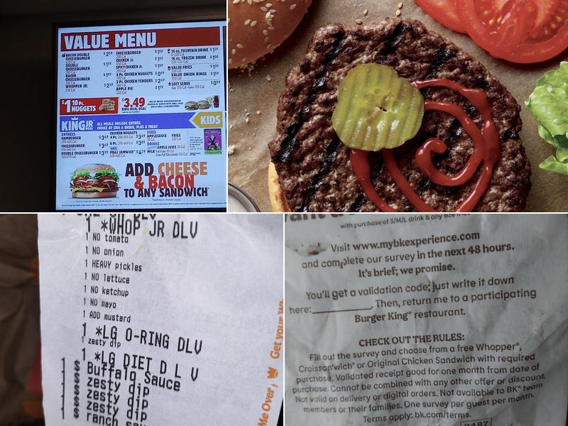 Burger King Menu