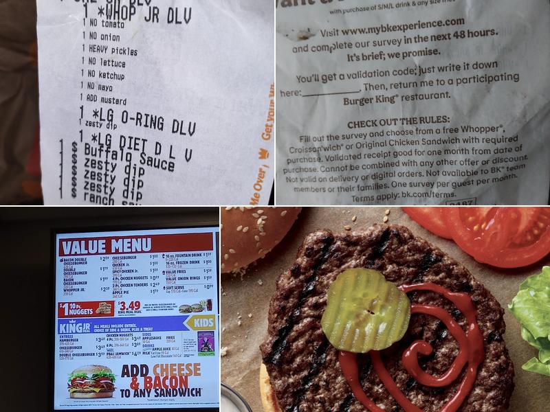 Burger King Menu