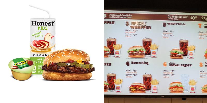 Burger King Menu