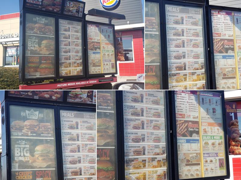 Burger King Menu
