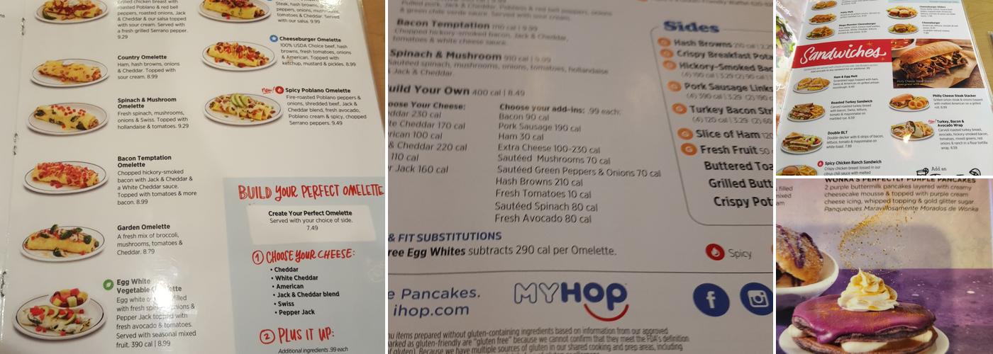 IHOP Menu