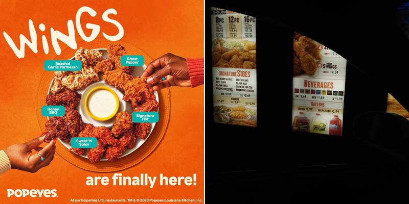 Popeyes Louisiana Kitchen Menu