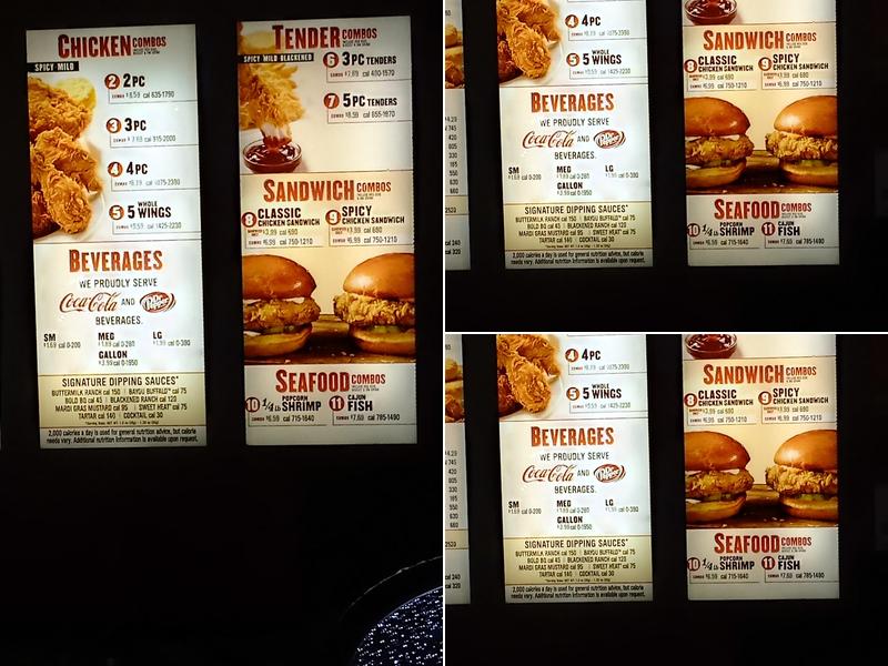 Popeyes Louisiana Kitchen Menu