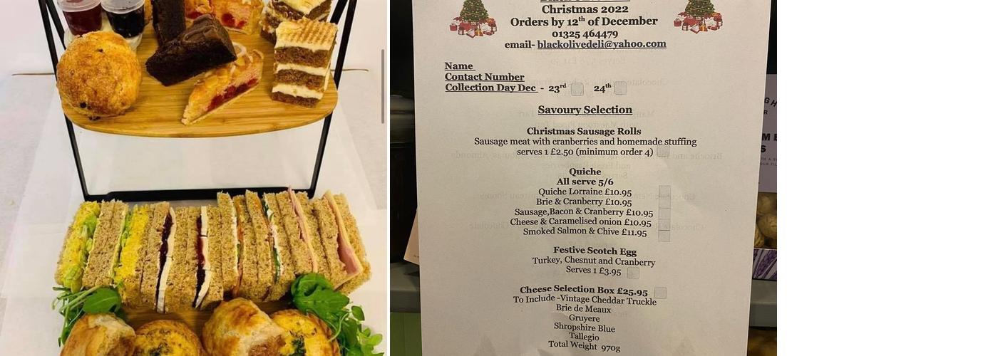 The Black Olive Menu