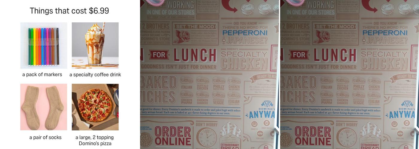 Domino's Pizza Menu