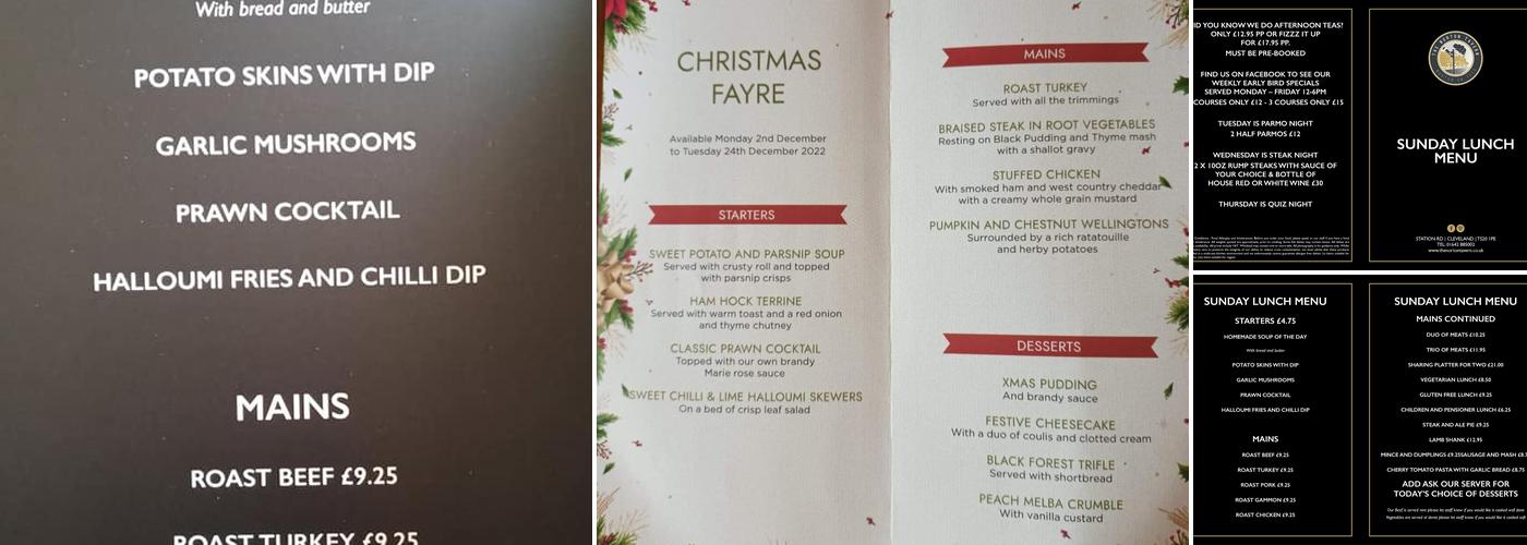 The Norton Tavern Menu