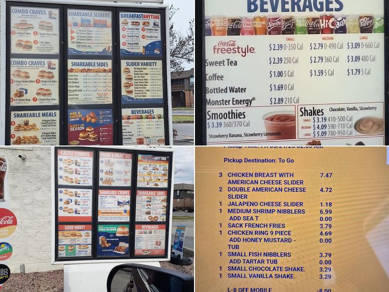 White Castle Menu
